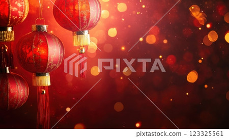 red chinese lanterns festive background red chinese lanterns festive background 123325561