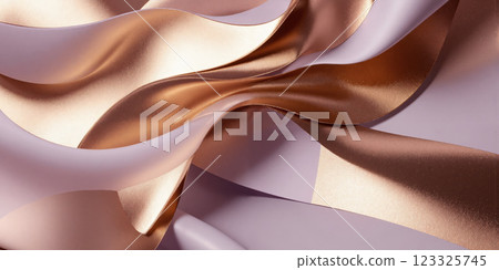 A luxurious abstract composition in mocha, musse, and soft metallic rose gold, accented with hints of pale lavender, exudes warmth A luxurious abstract composition in mocha, musse, and soft metallic rose gold, accented with hints of pale lavender, exudes warmth 123325745