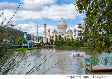 Replica of Taj Mahal, Bioparque Wakata, Tocancipa municipality of the Metropolitan Area of Bogota, Colombia. 123325866