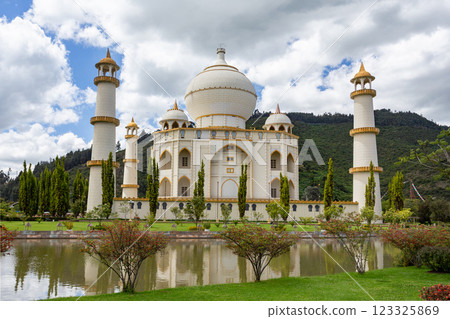 Replica of Taj Mahal, Bioparque Wakata, Tocancipa municipality of the Metropolitan Area of Bogota, Colombia. Replica of Taj Mahal, Bioparque Wakata, Tocancipa municipality of the Metropolitan Area of Bogota, Colombia. 123325869