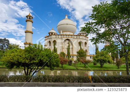 Replica of Taj Mahal, Bioparque Wakata, Tocancipa municipality of the Metropolitan Area of Bogota, Colombia. Replica of Taj Mahal, Bioparque Wakata, Tocancipa municipality of the Metropolitan Area of Bogota, Colombia. 123325873