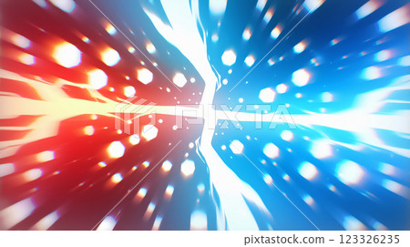 "Comparative red and blue energy background" 123326235