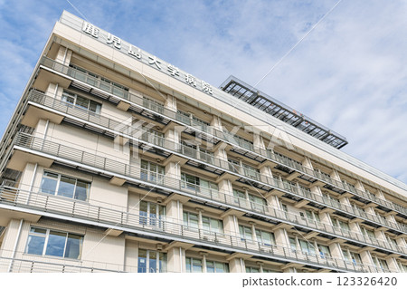 鹿兒島縣鹿兒島市鹿兒島大學醫院陽光明媚的日子 123326420