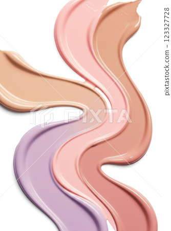 Close-up of fresh foundation and control color (AI-generated image) Close-up of fresh foundation and control color (AI-generated image) 123327728