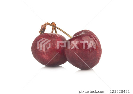 Cherry isolated on white background 123328431