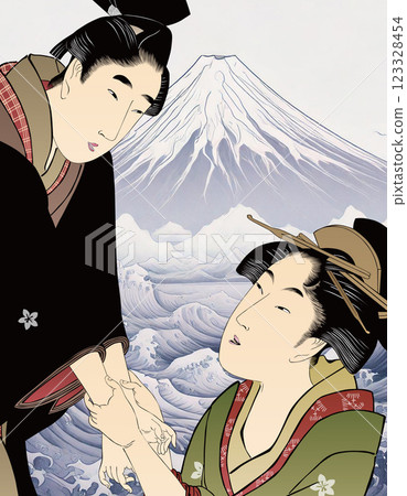 A man holding hands A man holding hands 123328454