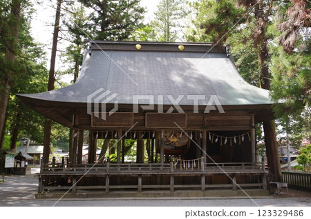 Shinshu, Suwa, Suwa Taisha, Kamisha Kaguraden, Head Temple of Suwa Shrine 123329486