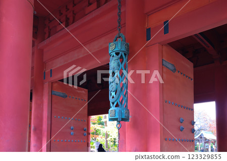 Lantern on a Traditional Red Temple Gate Structure Dec 5 2024 Lantern on a Traditional Red Temple Gate Structure Dec 5 2024 123329855