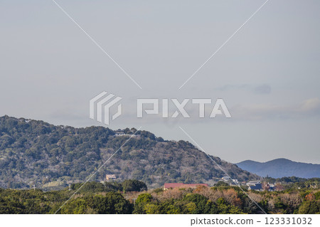 View towards Yokoyama Observatory from the Ago Bay cruise ship 123331032