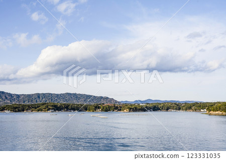 View towards Yokoyama Observatory from the Ago Bay cruise ship 123331035