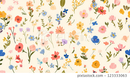 花壁紙素材(Generative AI) 花壁紙素材(Generative AI) 123333063