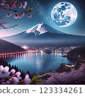 Mt. Fuji at night 123334261