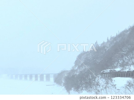 雪中風景 123334706