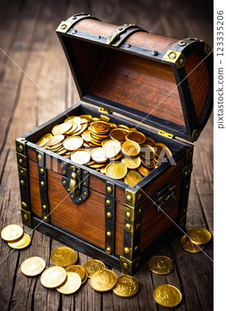 有金幣的寶箱 123335206