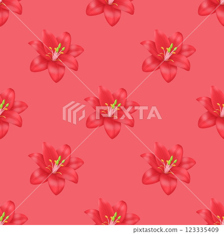 seamless pattern with tropical flowers seamless pattern with tropical flowers 123335409