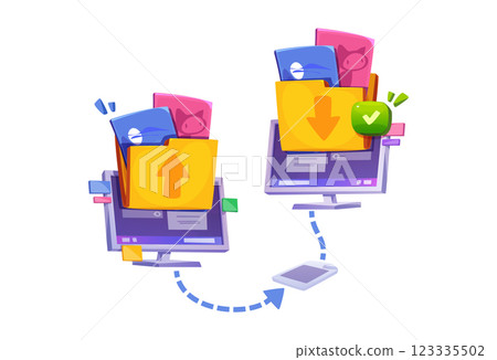 Device synchronization showing data transfer Device synchronization showing data transfer 123335502