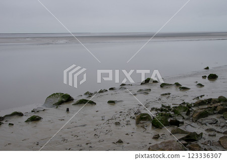 Bay of Mont-Saint-Michel. Bay of Mont-Saint-Michel. 123336307