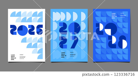 Annual Report, template layout design ,2025, 2026, 2027, 2028 typography, geometryshape ,flat desi Annual Report, template layout design ,2025, 2026, 2027, 2028 typography, geometryshape ,flat desi 123336716