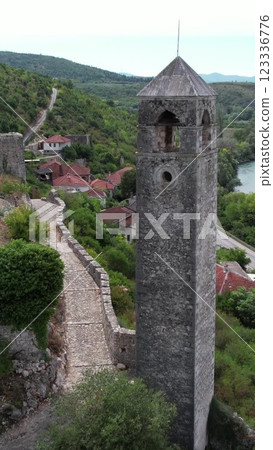 Neretva River Clock Tower Neretva River Clock Tower 123336776