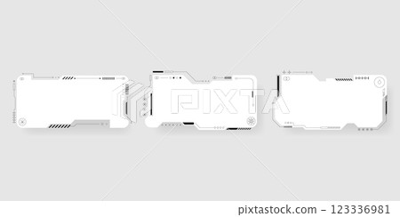 Futuristic interface ui elements. Futuristic HUD elements. Hud interface set. Vector illustration. Futuristic interface ui elements. Futuristic HUD elements. Hud interface set. Vector illustration. 123336981