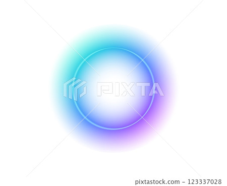 Glowing gradient circle with light halo effect in blue and purple Glowing gradient circle with light halo effect in blue and purple 123337028