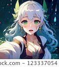 A silver haired girl 123337054