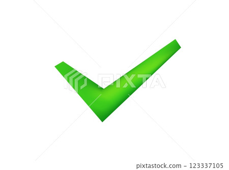 Green checkmark symbol for confirmation and approval Green checkmark symbol for confirmation and approval 123337105