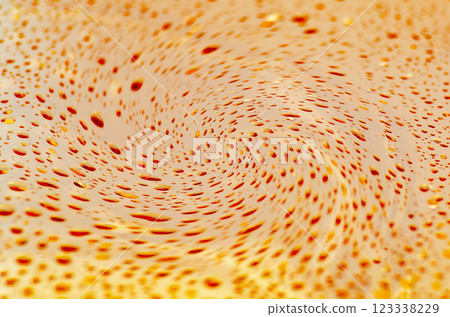 Rain droplets twill effect on an orange golden color background with customizable space for text or ideas 123338229