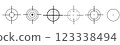 Aim icons vector set illustration, isolated on white background. 123338494