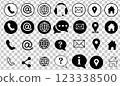 Website icon vector set isolated on white background. 123338500