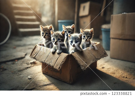 Abandoned cat image 123338821