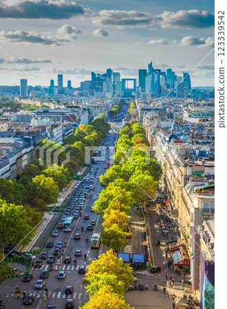 skyline of Paris, France 123339542