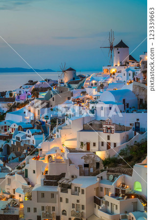 Oia village at night, Santorini Oia village at night, Santorini 123339663