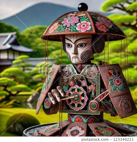 Karakuri doll illustration Karakuri doll illustration 123340221