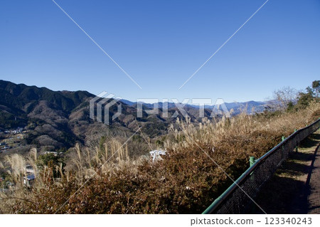 神奈川縣的冬季山景 123340243