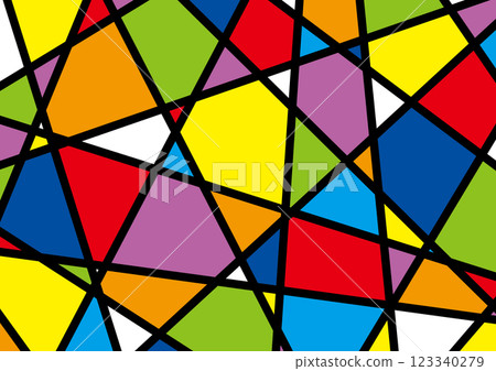 A random mosaic pattern of vibrant colors and... - Stock Illustration ...