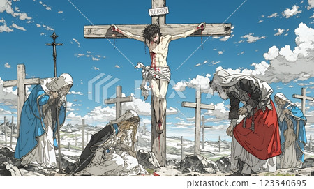 Christ on the Cross 123340695