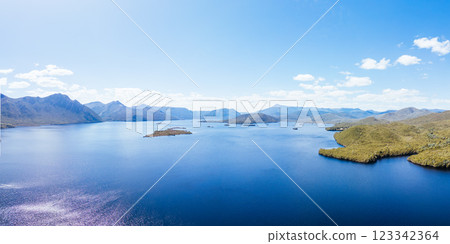 Lake Burbury near Queenstown in Tasmania Australia Lake Burbury near Queenstown in Tasmania Australia 123342364