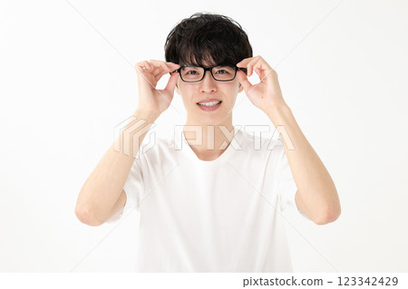 Men wearing glasses Men wearing glasses 123342429