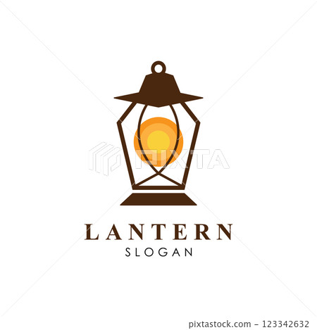 Lantern Lamp Design Vector Template Lantern Lamp Design Vector Template 123342632