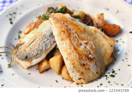 Grilled fish 123343789