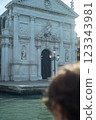 The majestic exterior of the Church of San Stae seen from the vaporetto 123343981