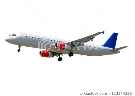 Plane isolated on a white background 123344328