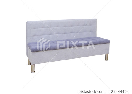 Kitchen sofa isolated on white background. Cushioned furniture. Kitchen sofa isolated on white background. Cushioned furniture. 123344404