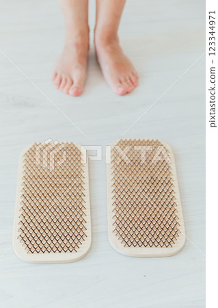Women's Feet And Nail Boards For Yoga Women's Feet And Nail Boards For Yoga 123344971