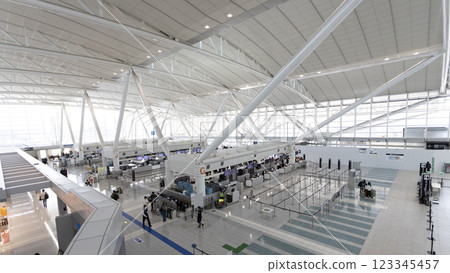 passenger terminal inside Fukuoka airport. it is the main airport in Kyushu island passenger terminal inside Fukuoka airport. it is the main airport in Kyushu island 123345457