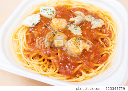 Delicious seafood pescatore pasta Delicious seafood pescatore pasta 123345759
