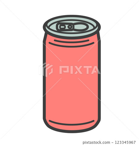Simple illustration of an aluminum can 123345967
