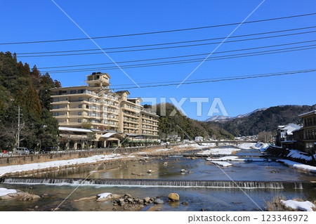 Misasa Onsen in winter 2 Misasa Onsen in winter 2 123346972