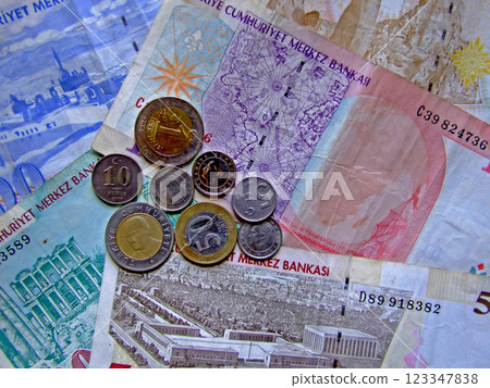 Turkish money Turkish money 123347838